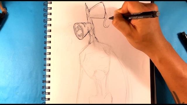 How to Draw Siren Head - Easy Things to Draw смотреть онлайн