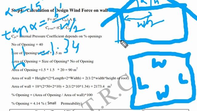 6CE, WSA,L6, Wind Load calculation for pitched roof U2 By Praveen Rajani смотреть онлайн