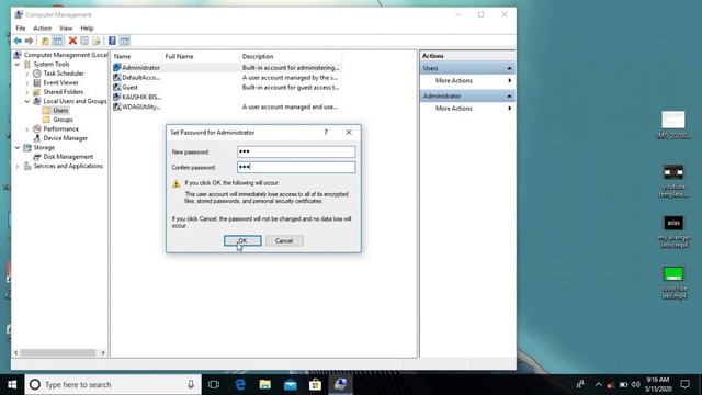 How To Set User Password in Windows 10 || user पर password कैसे लगाए || I TeCh UK смотреть онлайн