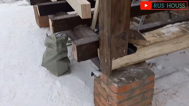 Навес 3,20 на 2,20 часть 1 своими руками #RUS#HOUSS#России#строители#из#Узбекистана