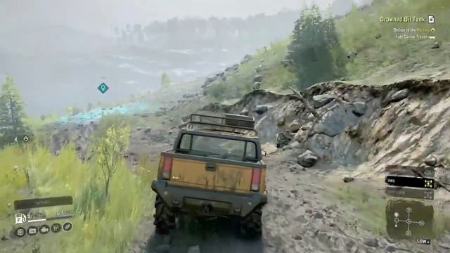 Snowrunner (xbox one) Hummer H2 trail riding/rock crawling смотреть онлайн
