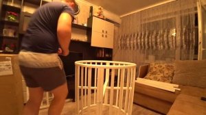 Сборка детской кругло-овальной кроватки