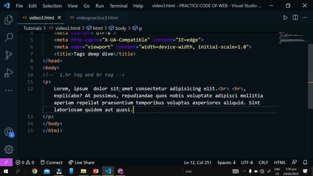 HTML tags Deep Dive || Web development || Web tutorials for beginners|| codewithlakshmanbhai смотреть онлайн