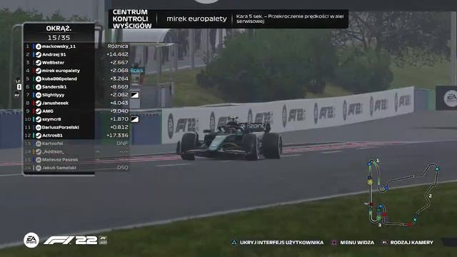 f122 | Live #3 | GP 12 WĘGRY | sezon 2 | split 2 | World League of Players смотреть онлайн