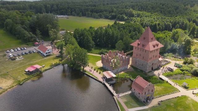 Парк истории Сула, Беларусь | Съёмка с дрона смотреть онлайн