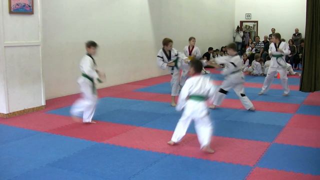 Тхэквондо. Алькор. Аттестация на зелёно-синий пояс смотреть онлайн