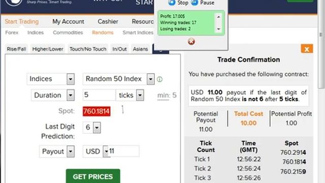 REAL ACCOUNT Binary.com Robot 10% 32$ смотреть онлайн