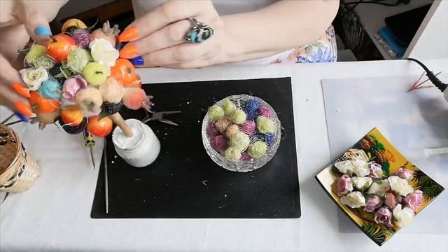 Мастер класс ? „Цветочно,фруктовый топиарий “ Быстро и очень красиво!? смотреть онлайн