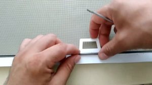 Как заменить ручку на москитной сетке// How to replace the handle on the mosquito net.
