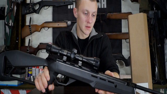 Обзор пневматической винтовки Crosman F4 