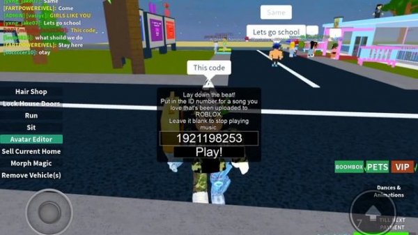 Roblox boombox code