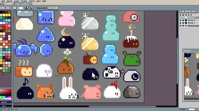Slime world game concept update over 50 slimes designed! the road to 1000 slimes #slimes #gameart смотреть онлайн