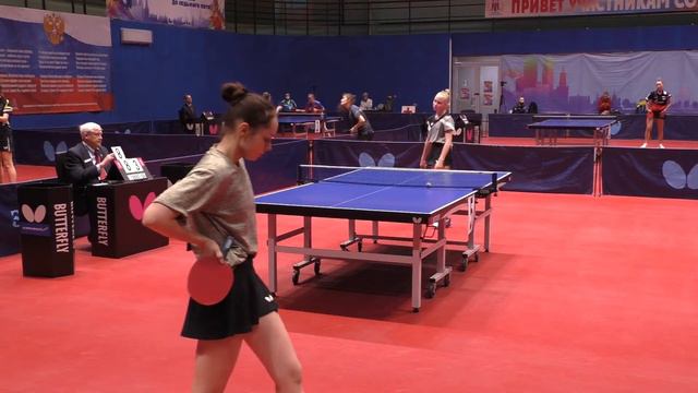 СТУЛОВА - ДЕНИСОВА ЧЕМПИОНАТ МОСКВЫ 2021 ФИНАЛ ДЕНЬ #tabletennis #настольныйтеннис