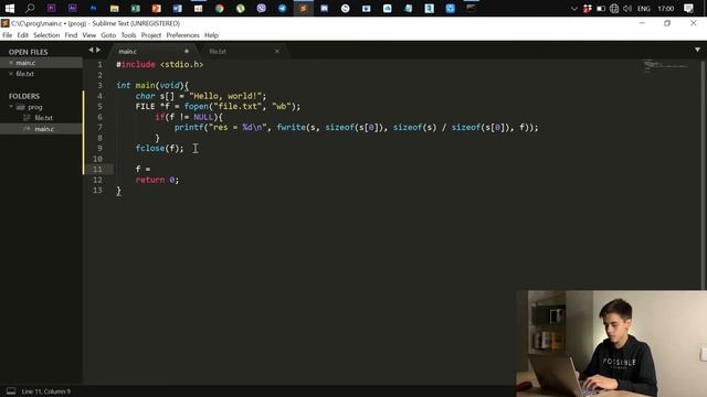 как работать с бинарными файлами в си смотреть онлайн
