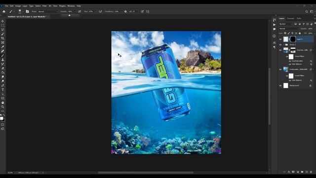 Creative poster design in photoshop - product manipulation photoshop tutorial смотреть онлайн