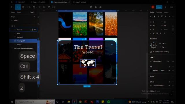 Trevaling App Onboarding animestion Design With Figma 2022 | Figma Design Tutorial смотреть онлайн