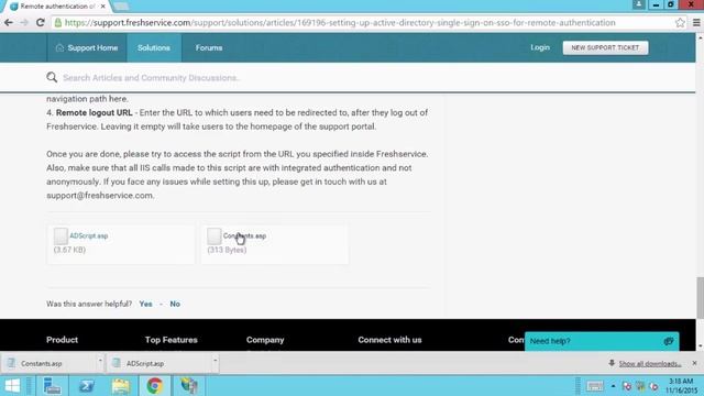 Using Active Directory SSO for remote login in Freshservice смотреть онлайн
