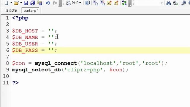 045 php mysql connect select db смотреть онлайн