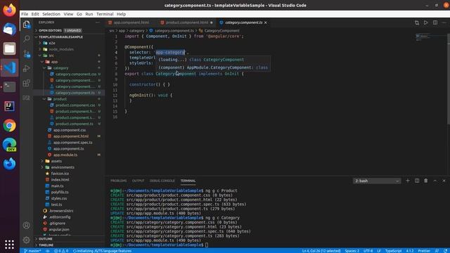 Communication between components in Angular - template reference variable смотреть онлайн