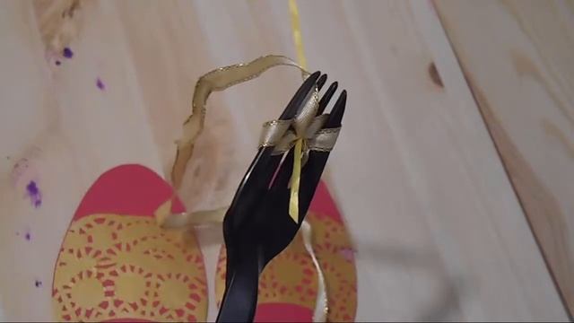 Пасхальный декор. Ажурные аппликации из салфеток для торта. смотреть онлайн