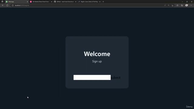 24 Adding and explaining react hook form and use it with yup смотреть онлайн
