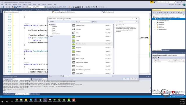 Xamarin Android Tutorial - Google Location Update from Background смотреть онлайн