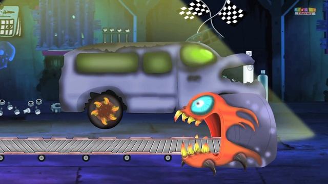 Scary Monster Street Vehicles | Scary Videos for Kids & Toddlers смотреть онлайн