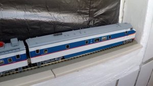 электропоезд ЭР200 состав 1:87 (т.о. БуДем) железная дорога масштабная модель / railway model ER200