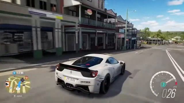 Ferrari 458 Liberty walk doing revs and pulls - FH3 смотреть онлайн