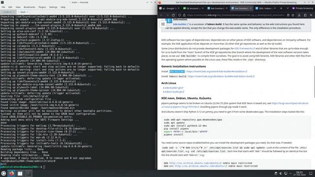 Install kdesrc-build Qt6 on Kubuntu 24.04, Qt6 from Qt online installer -February 2024 - e0f0f4ef смотреть онлайн