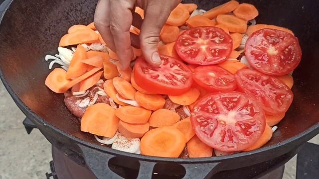 БАСМА - страва узбецької кухні. БАСМА В КАЗАНІ. РЕЦЕПТ БАСМИ. Узбекская кухня. Басма в казане.