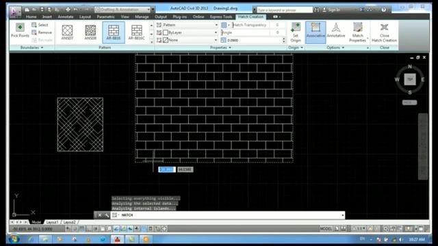 How To Use Hatch Command In Auto cad 2013 part 02 in pashto смотреть онлайн
