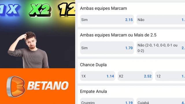 BETANO - O QUE SIGNIFICA 1X , X2 e 12 NAS APOSTAS - EU EXPLICO смотреть онлайн