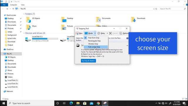 How To Take Screenshot on PC or Laptop or any Windows 2020 Shortcut key | Bj Tech Info | смотреть онлайн