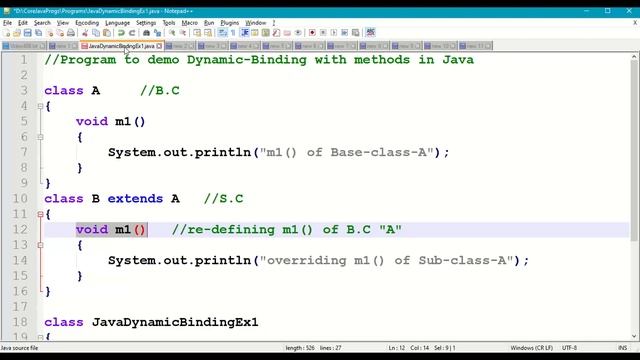 Java Dynamic Binding|| Java Method Binding, Late Binding|| Java Inheritance, Method Overriding||#40 смотреть онлайн