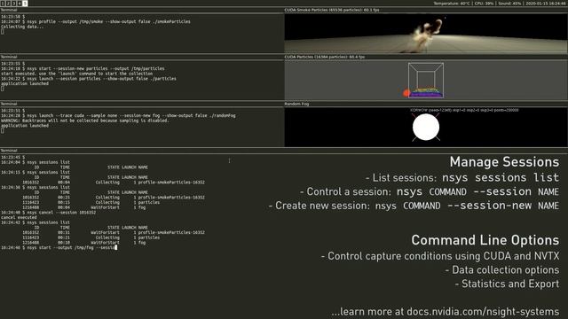 Nsight Systems - Command Line Sessions Feature spotlight смотреть онлайн
