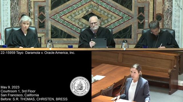 22-15959 Tayo Daramola v. Oracle America, Inc. смотреть онлайн