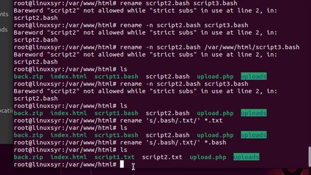 Bareword "file" not allowed while "strict subs" in use at line 2, in:file. | use rename command смотреть онлайн