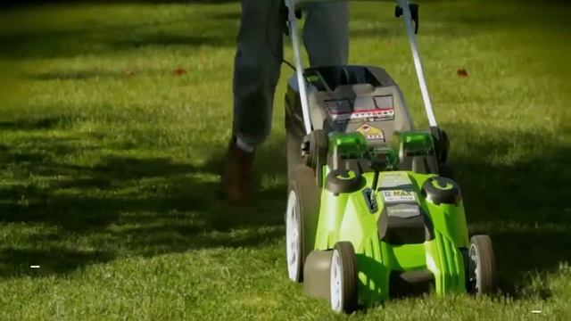 Greenworks 40V 20 Inch Cordless Twin Force Lawn Mower смотреть онлайн