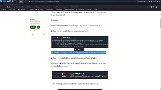 Go Lang Tools Installation Error смотреть онлайн