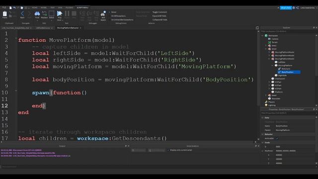 How to Make a Simple Obby Game in ROBLOX [Day 5]: Scripting the Moving Platform смотреть онлайн