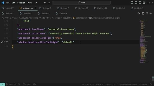 VS Code — Editor Tab Height & Save More Space смотреть онлайн