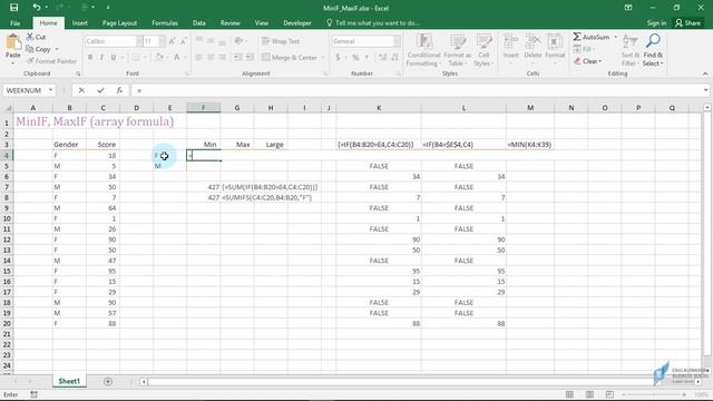 สอน Excel: การหาค่าสูงสุด ต่ำสุดแบบระบุเงื่อนไข смотреть онлайн