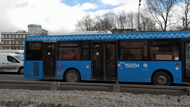 Автобус ЛиАЗ-4292.60 (1-2-1) № 150294 Ленинградское шоссе (Химки) 5.03.2021 смотреть онлайн