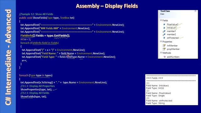 C# Reflection Assembly Info | Part 7 - Get Class Fields | C# Advanced #217 смотреть онлайн