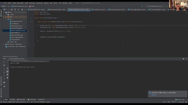 Java 1 - Lecture - Date and Time смотреть онлайн