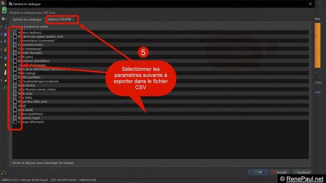 Calibre - Exporter des livres vers un fichier CSV et Json смотреть онлайн