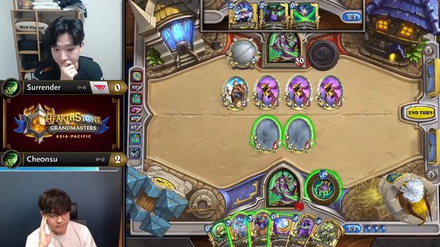 Surrender vs che0nsu - Division A - Hearthstone Grandmasters Asia-Pacific 2020 Season 1 - Week 6 смотреть онлайн