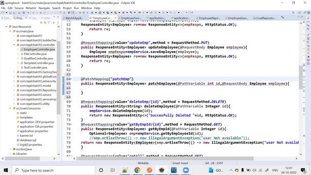 Patch in Springboot смотреть онлайн
