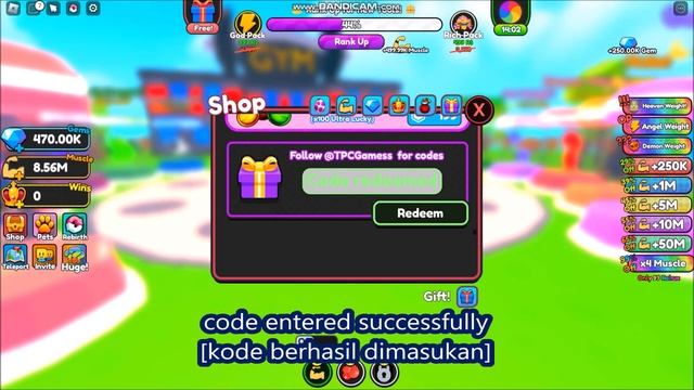 *NEW UPDATE CODES* Strong Muscle Simulator ROBLOX | LIMITED CODES TIME | March 24, 2023 смотреть онлайн